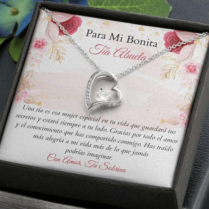 Aunt Necklace, Spanish Great Aunt Gift “ Tia Abuela Carta “ Tia Abuela Necklace “ Tia Abuela Navidad Rakva