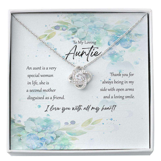 Aunt Necklace, Sweet Auntie Necklace Giftauntie Necklace Message Card Gift Best Aunt Keepsake Auntie Christmas Custom Necklace Rakva