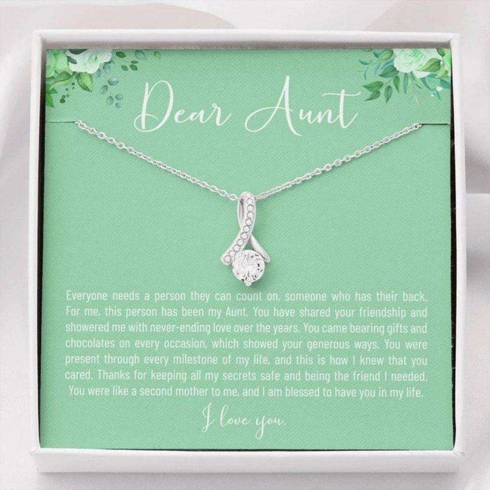 Aunt Necklace, To My Aunt Necklace, Aunt Jewelry, Thoughtful Gift For Aunt, Auntie Gift, Mothers Day Necklace For Aunt Mother's Day Rakva