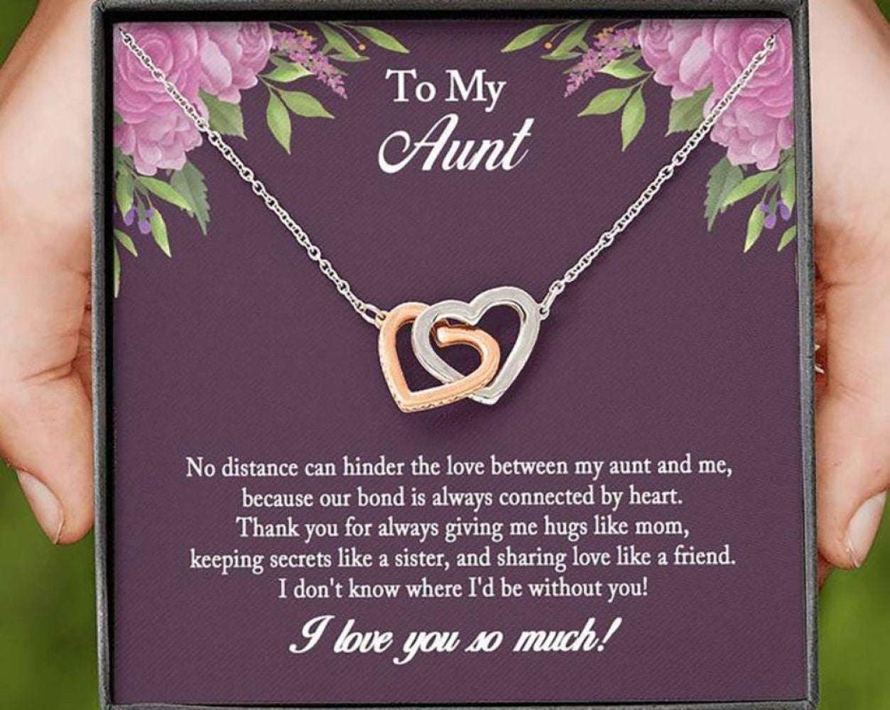 Aunt Necklace, To My Aunt Necklace, Thoughtful Gift For Aunt, Auntie From Niece Gifts For Goddaughter / Godson Necklace Rakva