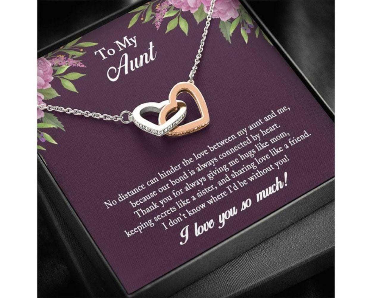 Aunt Necklace, To My Aunt Necklace, Thoughtful Gift For Aunt, Auntie From Niece Gifts For Goddaughter / Godson Necklace Rakva