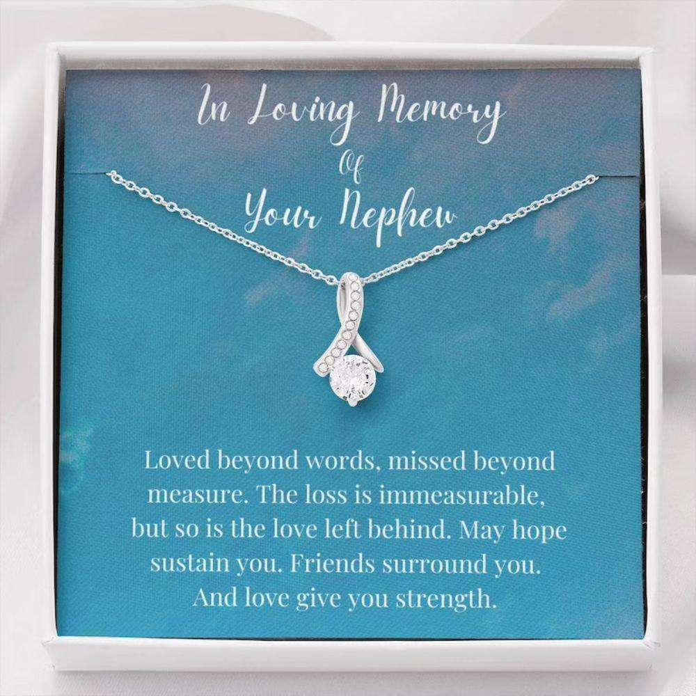 Aunt Necklace, Uncle Necklace, Loss Of A Nephew Necklace, In Loving Memory Of Your Nephew, Memorial Gifts Rakva