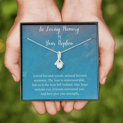 Aunt Necklace, Uncle Necklace, Loss Of A Nephew Necklace, In Loving Memory Of Your Nephew, Memorial Gifts Rakva