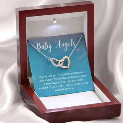 Baby Angels Necklace, Twin Miscarriage Gift Necklace, Loss Of Twins, Miscarriage Keepsake Rakva