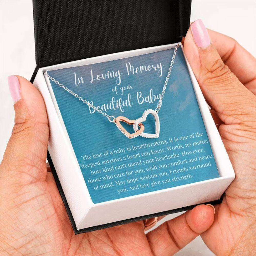 Baby Loss Necklace Gift, Infant Loss Gifts, Miscarriage Necklace, Pregnancy Loss Sorry Necklace Rakva