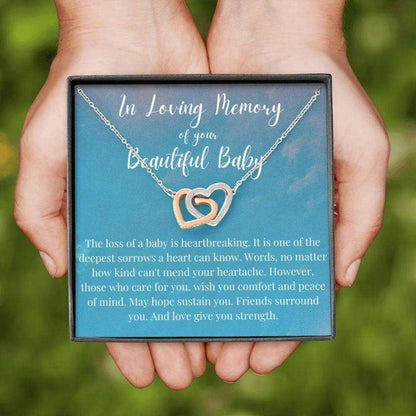 Baby Loss Necklace Gift, Infant Loss Gifts, Miscarriage Necklace, Pregnancy Loss Sorry Necklace Rakva