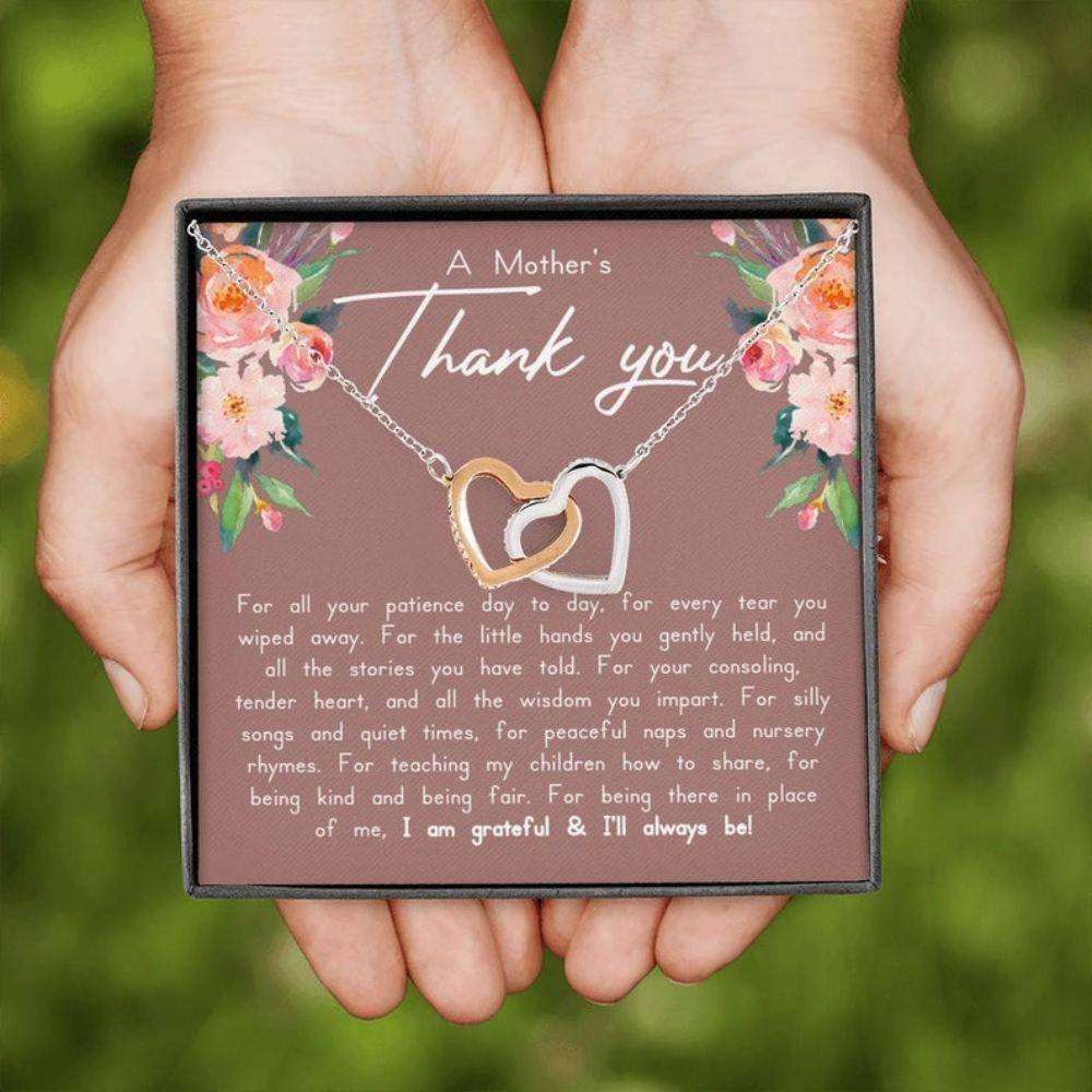 Babysitter Necklace, Thank You Necklace Gift From A Mother, Babysitter Appreciation Rakva