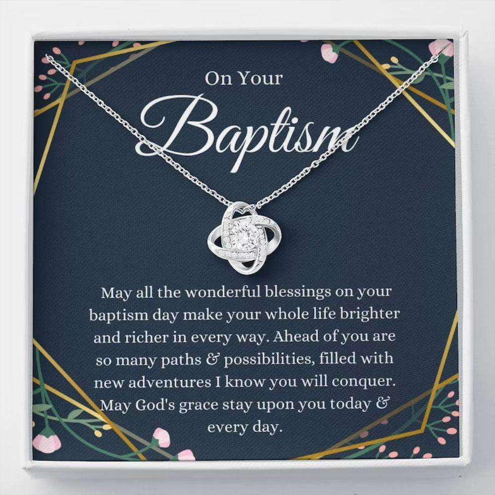 Baptism Gift, Baptism Necklace, Adult Baptism Gift, Christian Baptism Rakva