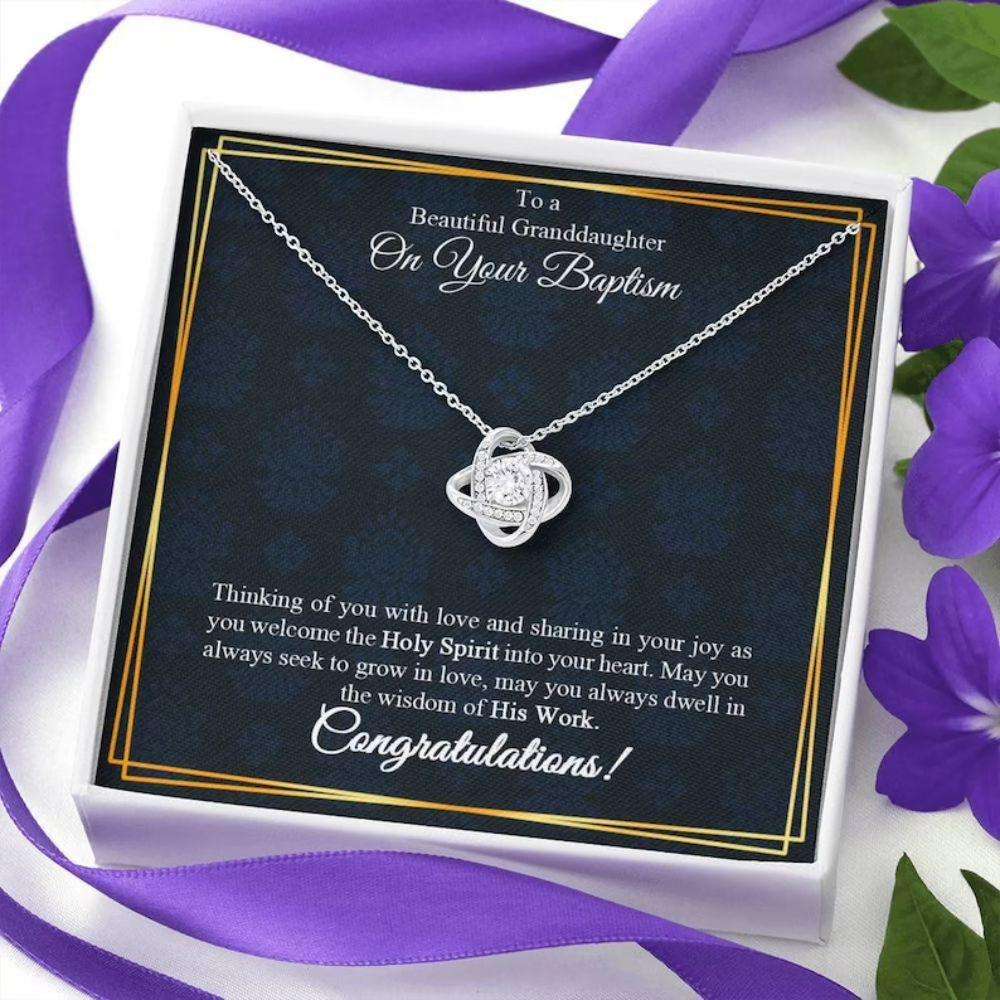 Baptism Necklace For Granddaughter, Baptism Gift For Granddaughter, Daughter Gifts For Daughter Rakva