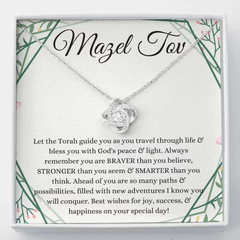 Bat Mitzvah Gift Necklace, Mazel Tov Gift For Bat Mitzvah , Jewish Rakva