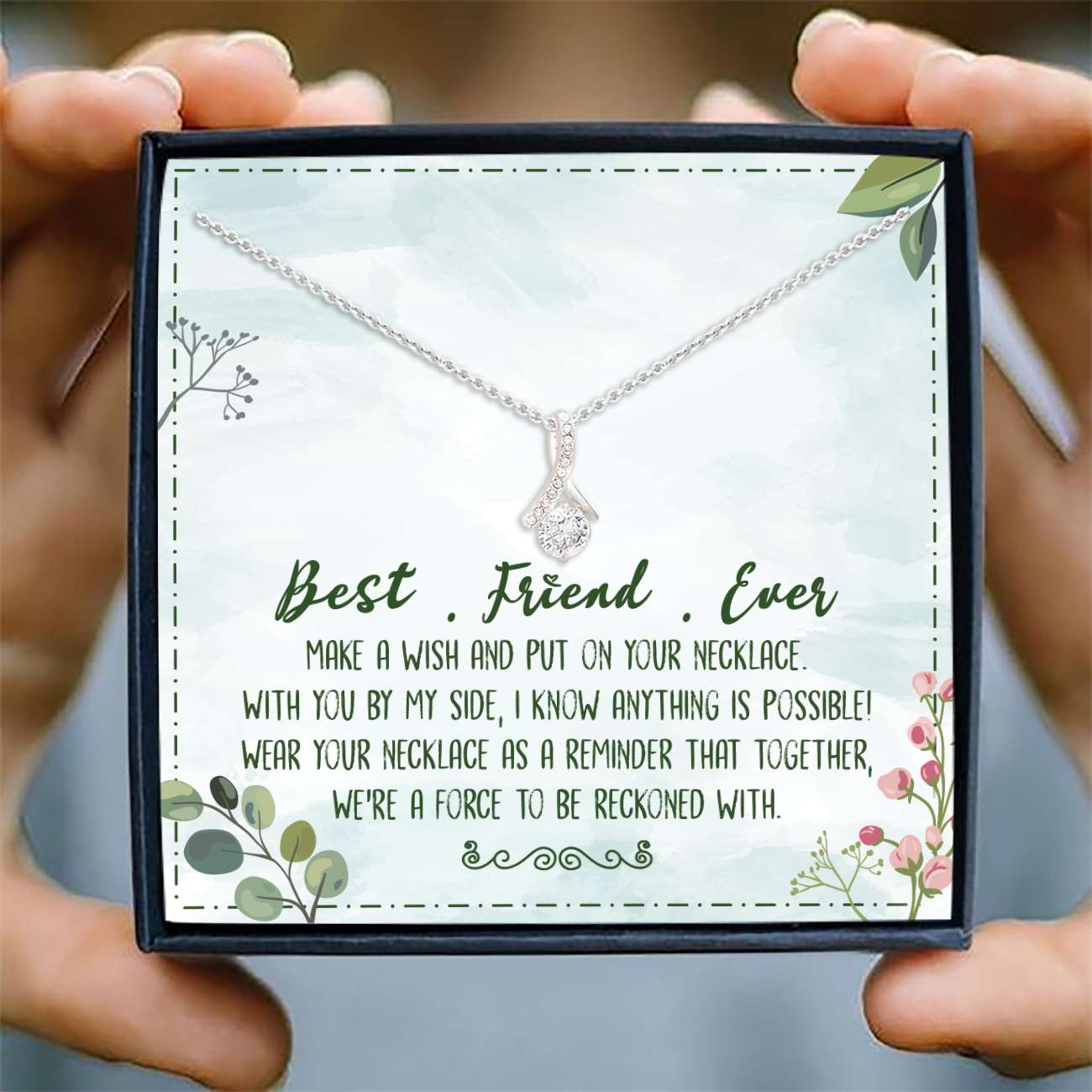 Best Friend Necklace, Best Friend Ever Necklace Card “ Alluring Beauty Necklace, Jewelry Gifts Friend, Bff Gift Gifts For Friend Rakva