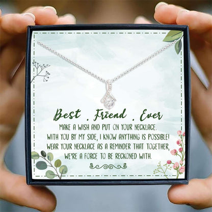 Best Friend Necklace, Best Friend Ever Necklace Card “ Alluring Beauty Necklace, Jewelry Gifts Friend, Bff Gift Gifts For Friend Rakva