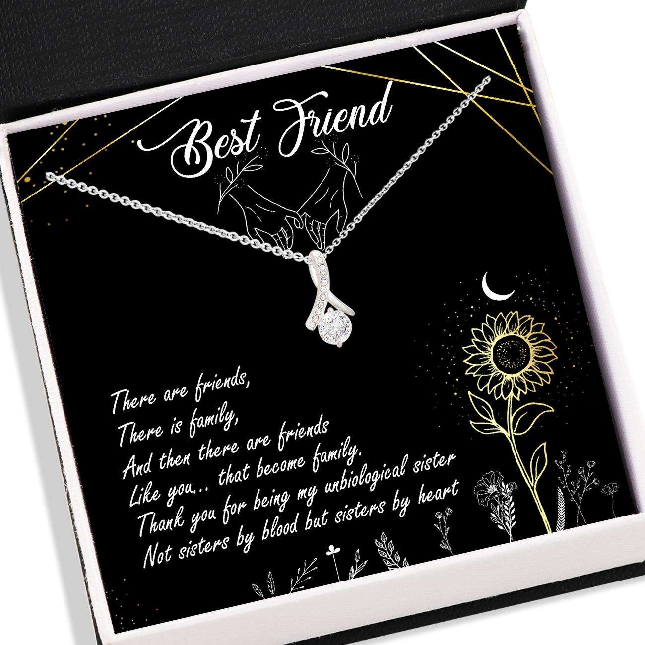 Best Friend Necklace, Best Friend Necklace Card “ Alluring Beauty Necklace, Jewelry For Best Friend, Bff Gifts Gifts For Friend Rakva