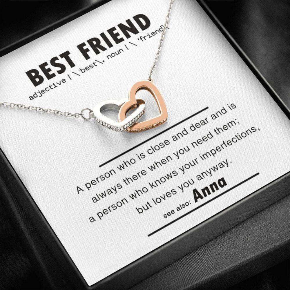 Best Friend Necklace, Bestie Necklace, Necklace For Best Friend Female, Birthday Necklaces For Her Best Friend Gifts For Friend Rakva