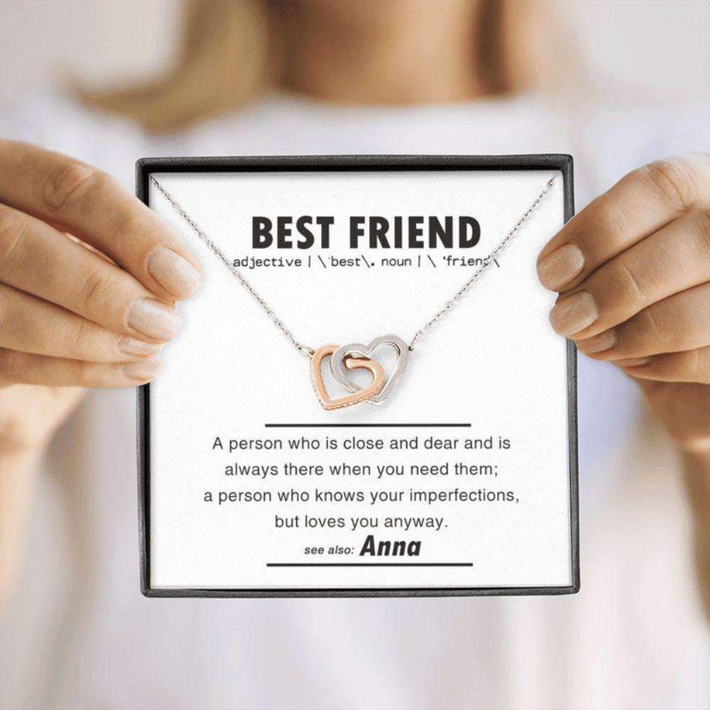 Best Friend Necklace, Bestie Necklace, Necklace For Best Friend Female, Birthday Necklaces For Her Best Friend Gifts For Friend Rakva