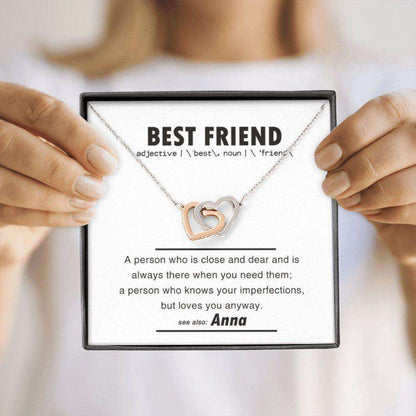 Best Friend Necklace, Bestie Necklace, Necklace For Best Friend Female, Birthday Necklaces For Her Best Friend Gifts For Friend Rakva