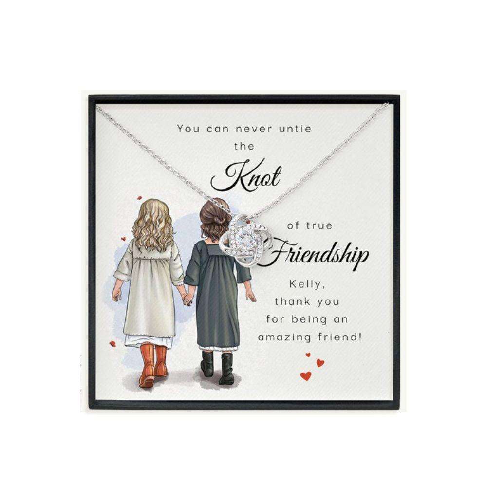 Best Friend Necklace, Bff Friendship Necklace Gift, Personalized Gift For Best Friend, Bestie Birthday Necklace Gift Gifts For Friend Rakva