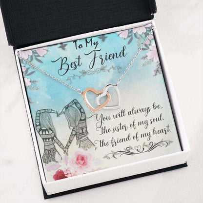 Best Friend Necklace, Bff Gift, Soul Sisters Necklace, Unbiological Sister Best Friend Bestie Gifts Gifts For Friend Rakva