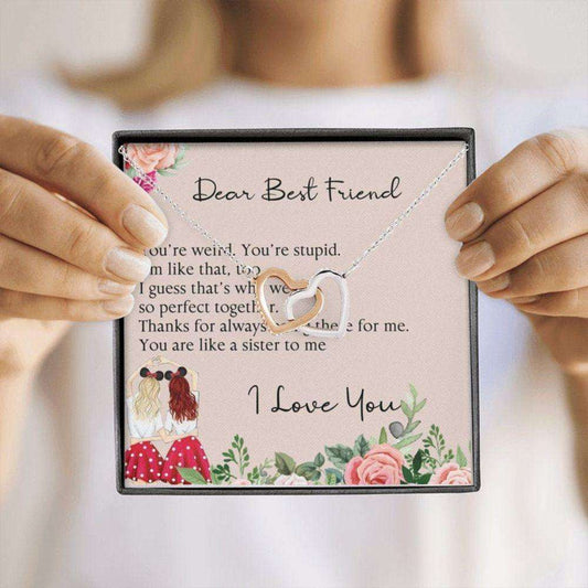 Best Friend Necklace, Dear Best Friend, Like A Sister To Me, Soul Sister, Bridesmaid Gift Necklace Gifts For Friend Rakva