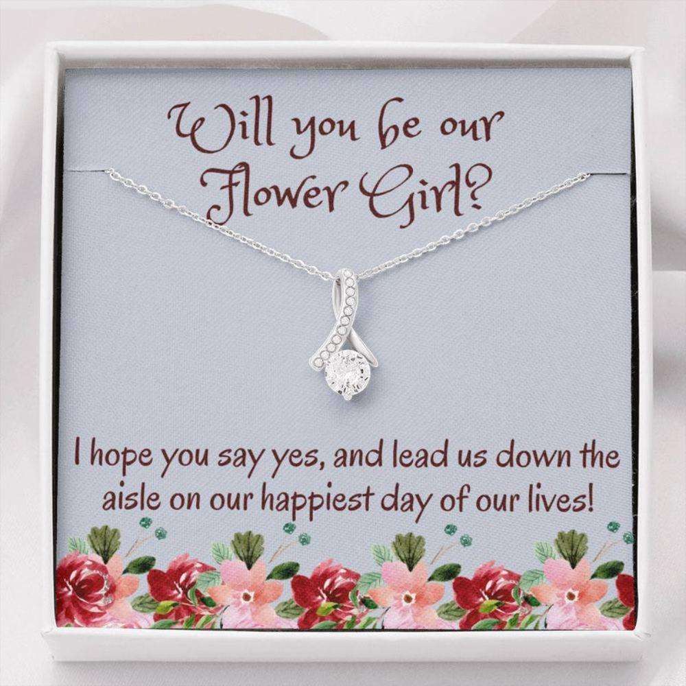 Best Friend Necklace, Flower Girl Necklace Gift, Wedding Gift From The Bride Flower Girl Beautiful Necklace Gifts For Friend Rakva