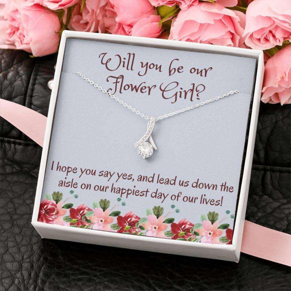 Best Friend Necklace, Flower Girl Necklace Gift, Wedding Gift From The Bride Flower Girl Beautiful Necklace Gifts For Friend Rakva