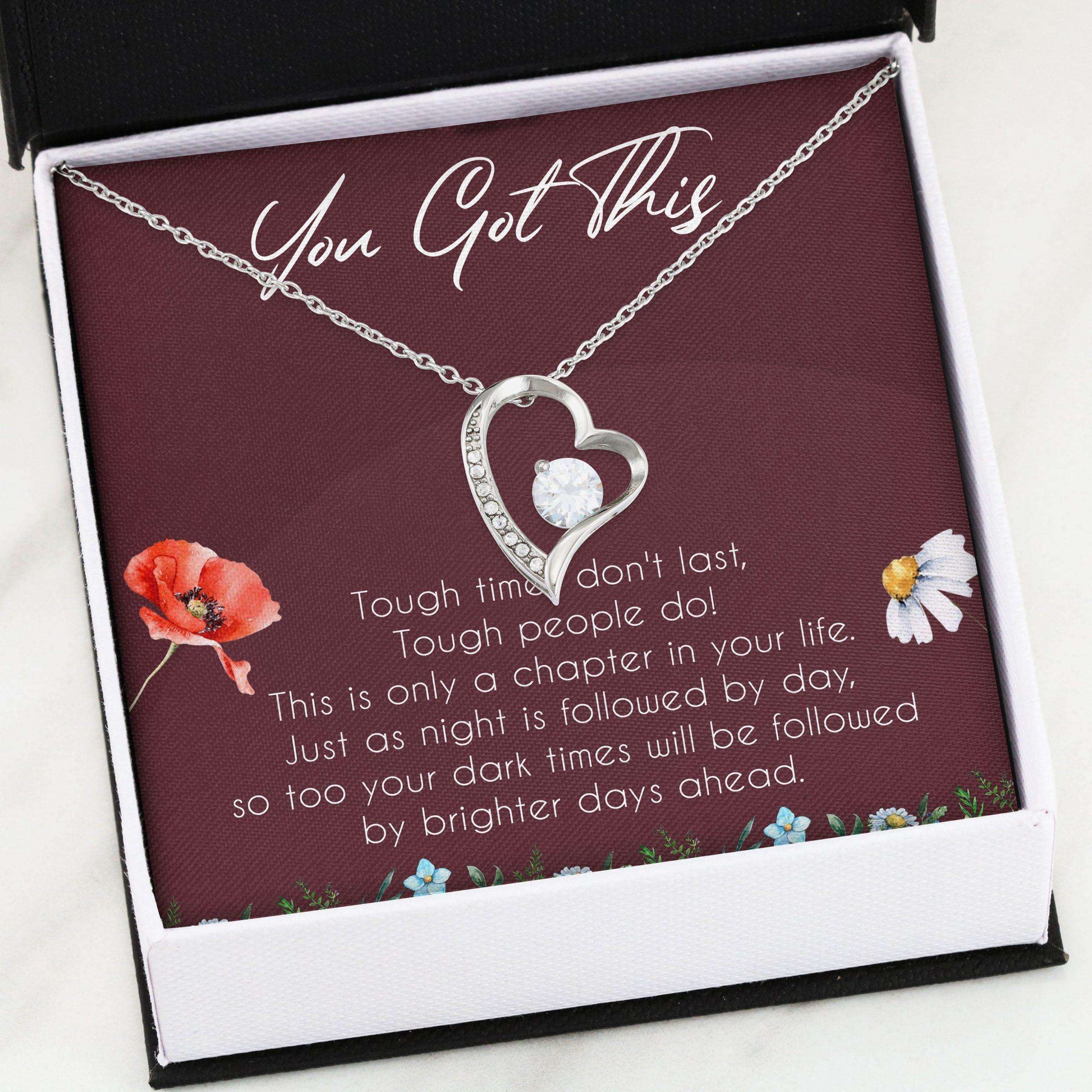 Best Friend Necklace, Forever Love Necklace “ You Got This, Encouragement Necklace Gifts Gifts For Friend Rakva