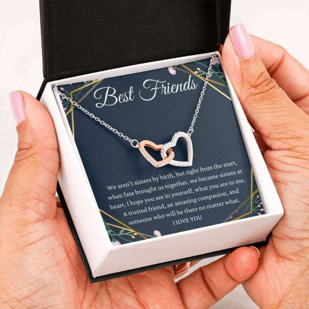 Best Friend Necklace, Gift For Best Friend Bff Long Distance Friendship Necklace Gifts For Friend Rakva