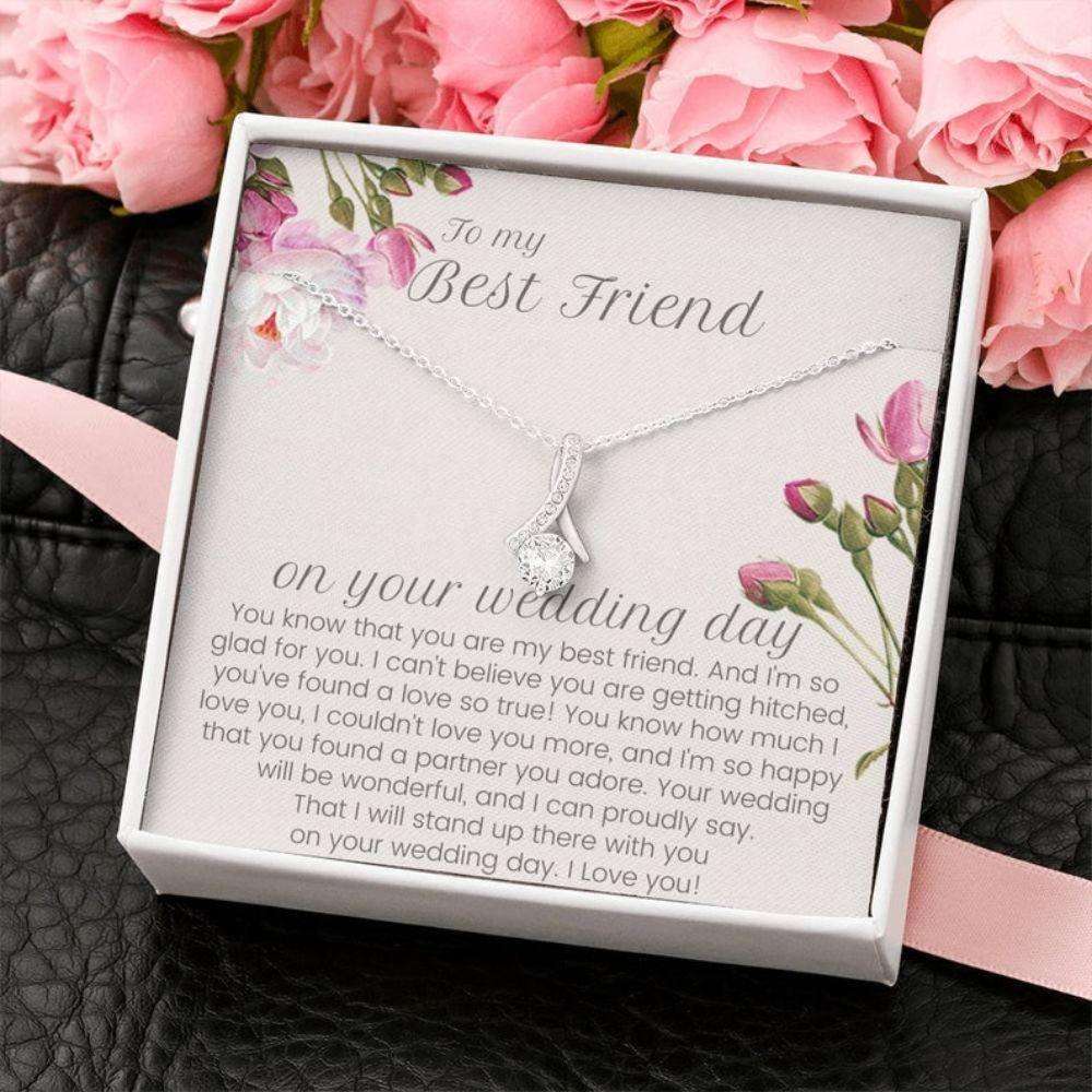 Best Friend Necklace, Gift For Best Friend On Her Wedding Day, Bride Gift, Friend To Bride Necklace, Bff Wedding Gift Gifts For Friend Rakva