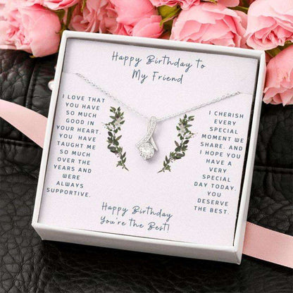 Best Friend Necklace, Gift To Friend “ Friendship Necklace “ Gift To Friend “ Necklace For Friend “ Gift Necklace Message Card Friendship Day Rakva