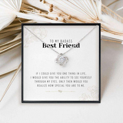 Best Friend Necklace Gift, To My Badass Best Friend Necklace, Best Friends Gifts For Birthday, Christmas, Friendship Gifts For Friend Rakva