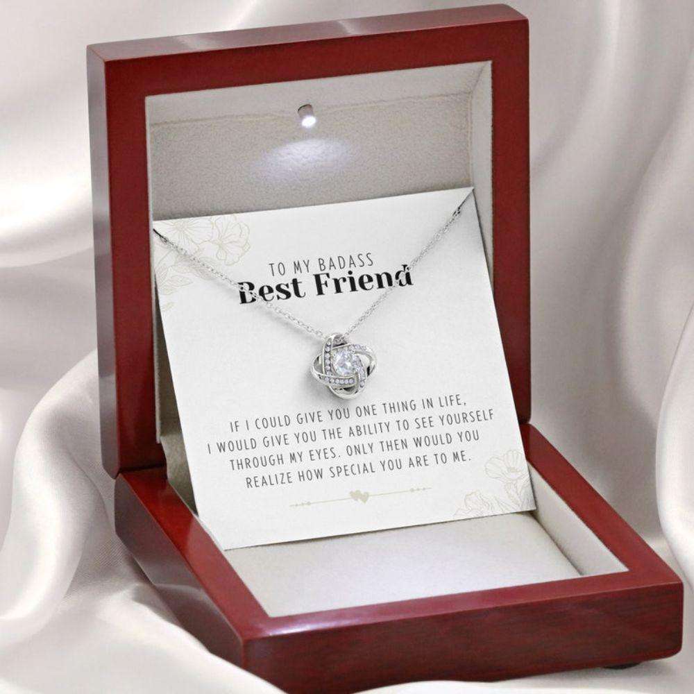 Best Friend Necklace Gift, To My Badass Best Friend Necklace, Best Friends Gifts For Birthday, Christmas, Friendship Gifts For Friend Rakva