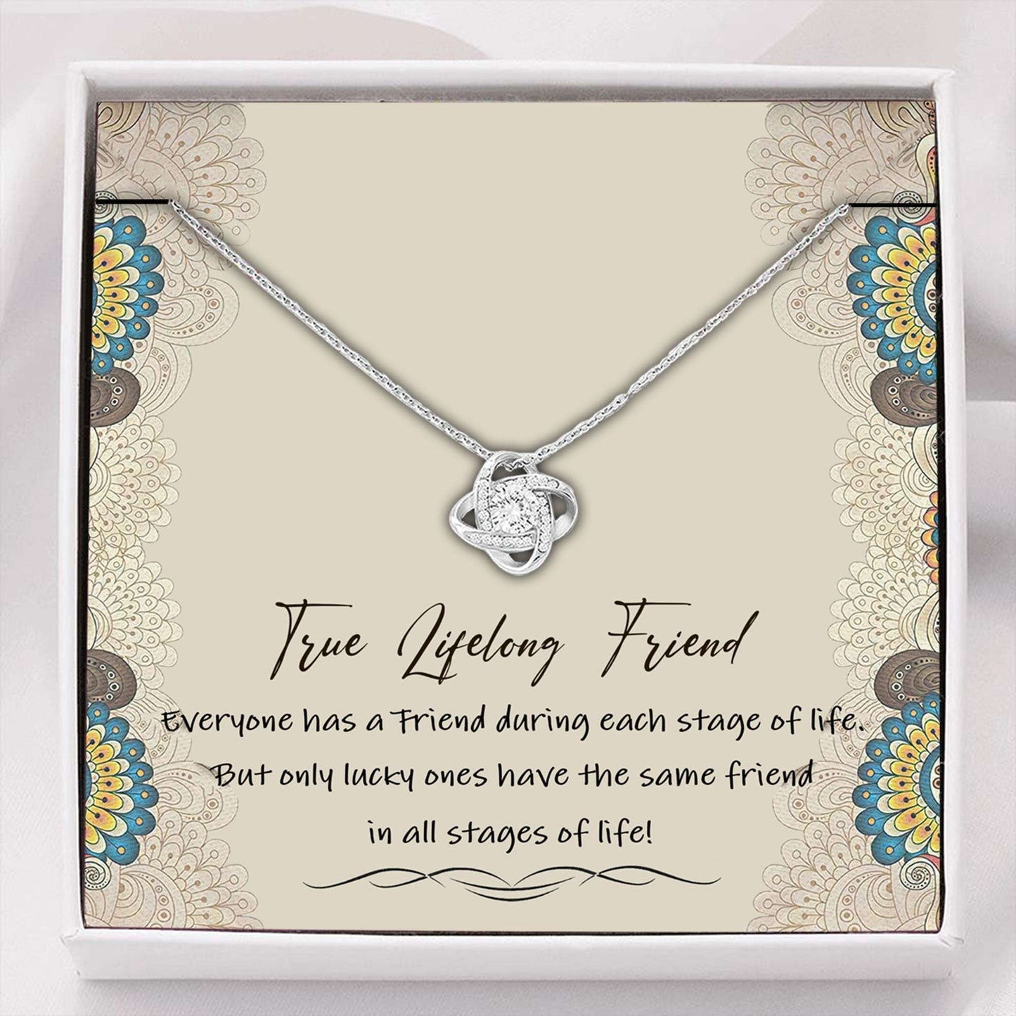 Best Friend Necklace Gift “ True Lifelong Friend Necklace Gifts For Friend Rakva