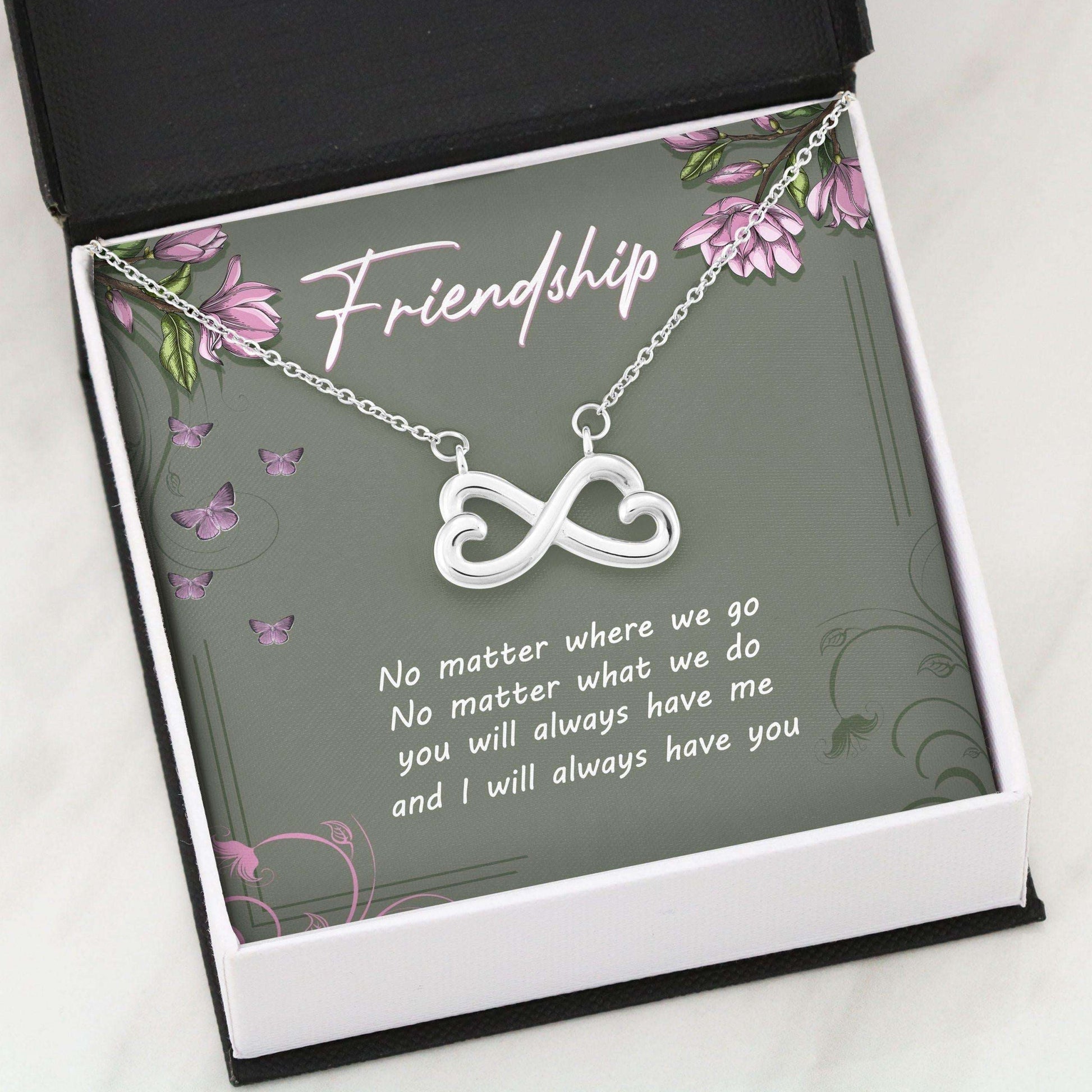 Best Friend Necklace Gifts “ Infinity Heart Necklace Gifts For Friend Rakva