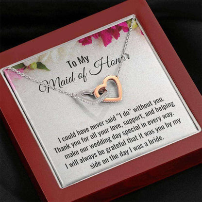 Best Friend Necklace, Maid Of Honor Gift, Thank You For Being My Maid Of Honor Gift, Necklace Gift From Bride Gifts For Friend Rakva