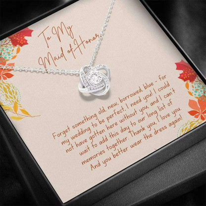 Best Friend Necklace, Maid Of Honor Necklace Wedding Gift From Bride, Gift For Bridesmaid, Maid Of Honor Thanks Gifts For Friend Rakva