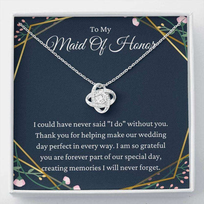 Best Friend Necklace, Maid Of Honor Necklace Wedding Gift, Thank You For Being My Maid Of Honor Gift From Bride Gifts For Friend Rakva