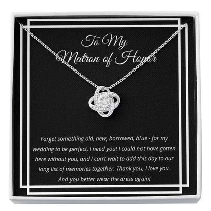 Best Friend Necklace, Matron Of Honor Necklace Wedding Gift From Bride, Bridesmaid, Matron Of Honor Thanks Gifts For Friend Rakva