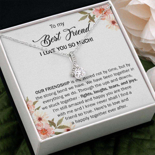 Best Friend Necklace, To My Best Friend Gift Necklace, Sentimental Gift For Best Friend On Anniversary Gifts For Friend Rakva