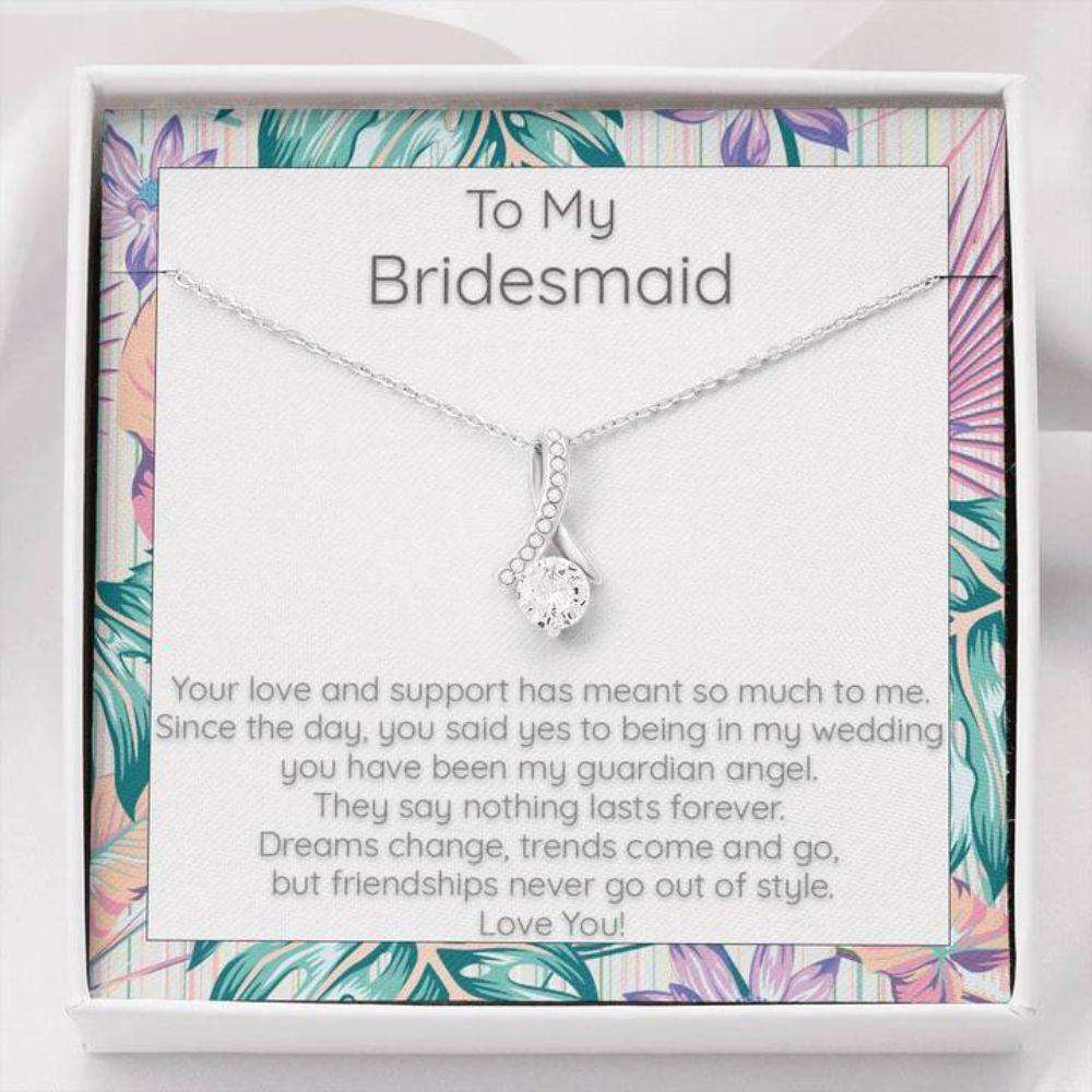 Best Friend Necklace, To My Bridesmaid Wedding Gift Necklace, You Mean So Much To Me Gifts For Friend Rakva