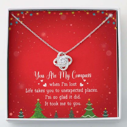 Best Friend Necklace, You Are My Compass “ Love Knots Necklace Gifts For Friend Rakva