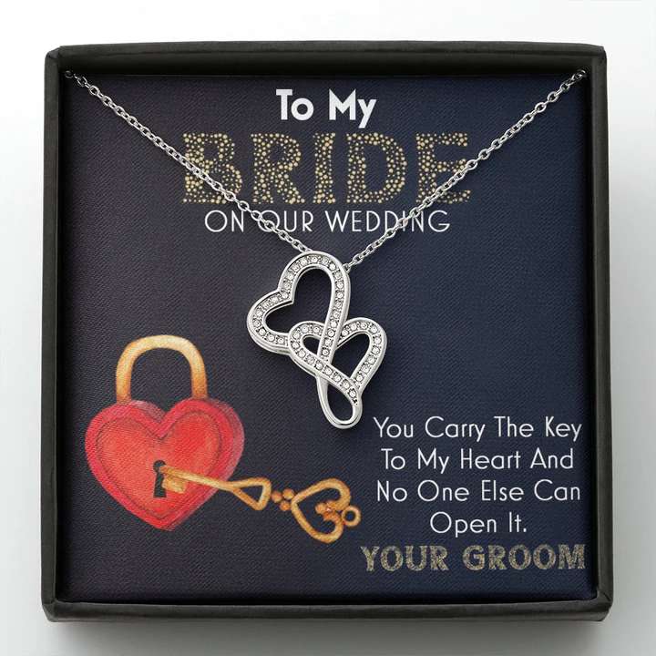 Best Gift For Fiancã©E On Wedding Day - Pure Silver Pendant With Message Card Best Sellers Rakva