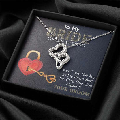 Best Gift For Fiancã©E On Wedding Day - Pure Silver Pendant With Message Card Best Sellers Rakva