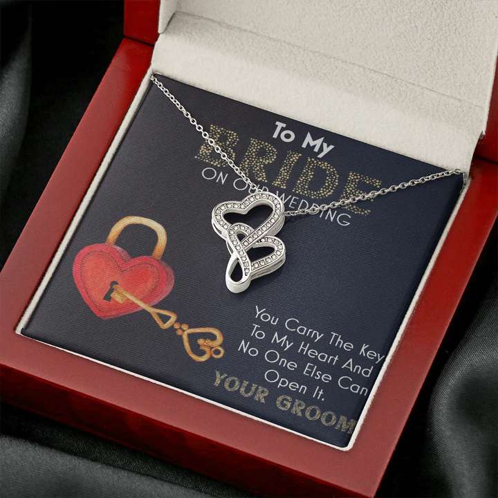 Best Gift For Fiancã©E On Wedding Day - Pure Silver Pendant With Message Card Best Sellers Rakva