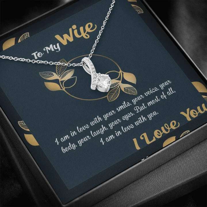 Best Gift Idea For Wife - Pure Silver Pendant & Message Card | Combo Gift Box For Karwa Chauth Rakva