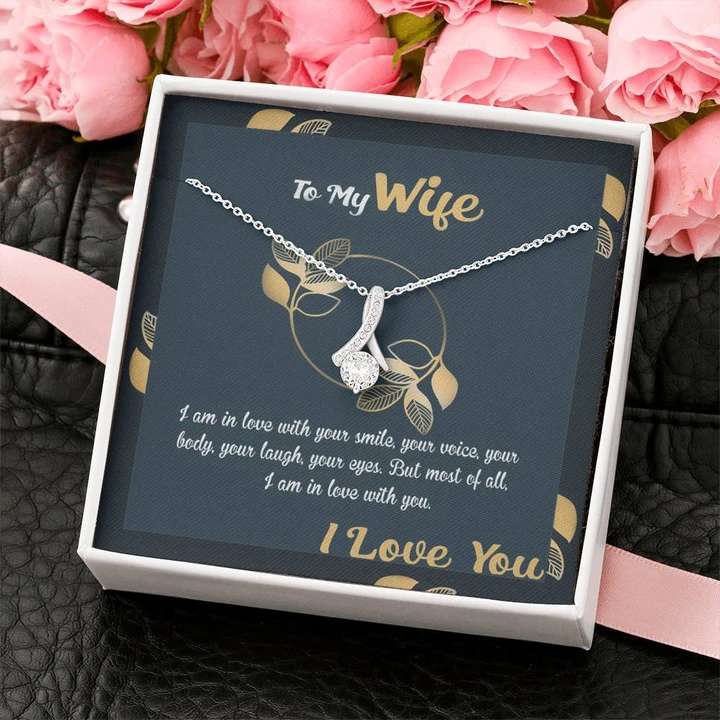 Best Gift Idea For Wife - Pure Silver Pendant & Message Card | Combo Gift Box For Karwa Chauth Rakva