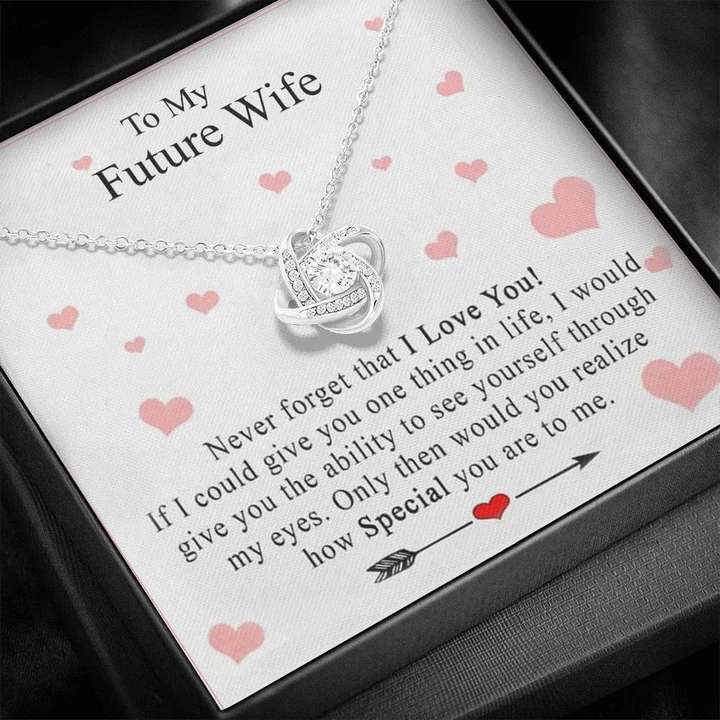 Best Gift Idea For Wife-To-Be - Pure Silver Pendant & Message Card | Combo Gift Box For Karwa Chauth Rakva