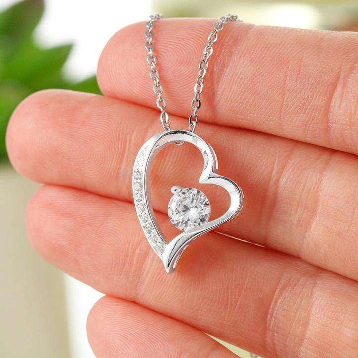 Best Gift To Wife From Husband - Pure Silver Heart Pendant Gift Box For Karwa Chauth Rakva