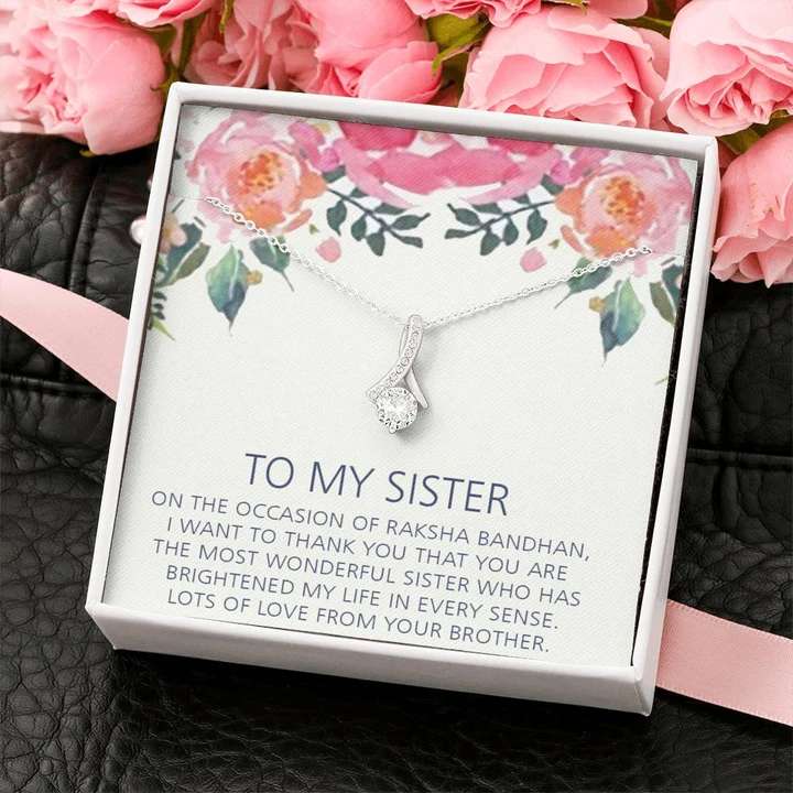 Best Raksha Bandhan Gift To Sister From Brother - 925 Sterling Silver Pendant Gifts for Sister Rakva