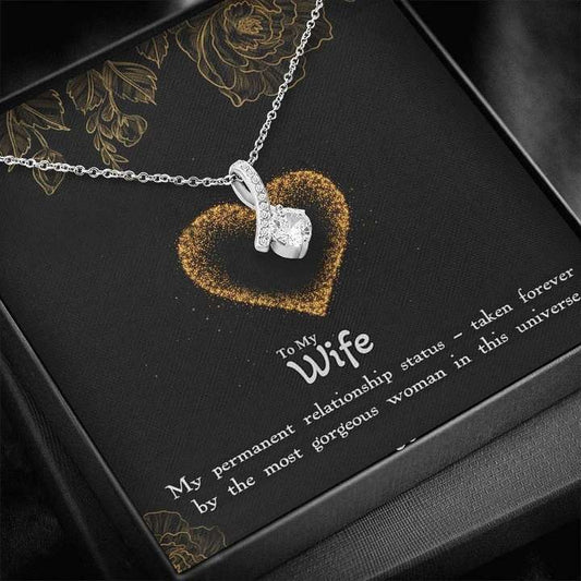 Best Romantic Gift To Wife From Husband- Pure Silver Pendant & Message Card | Combo Gift Box For Karwa Chauth Rakva