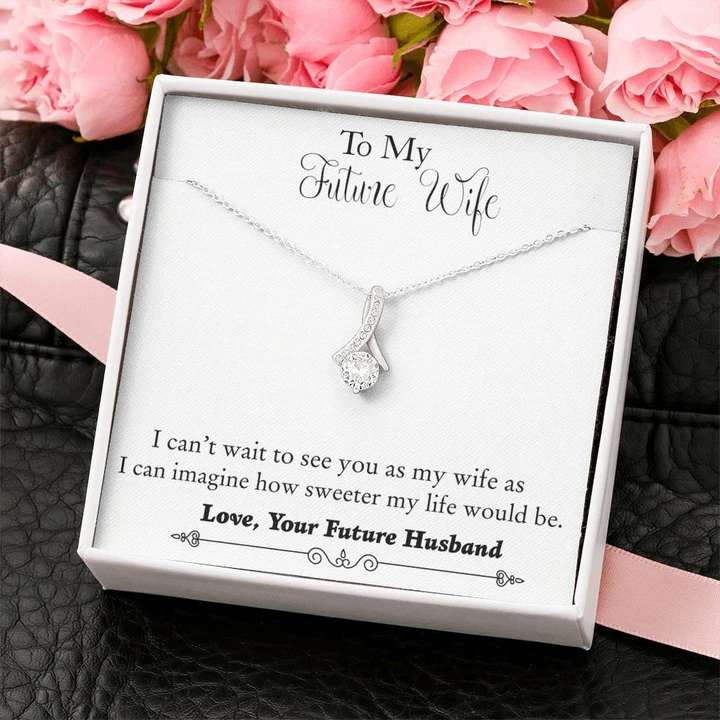 Best Unique Gift For Fiance Female- 925 Sterling Silver Pendant Gifts for Future Wife / fiance Rakva